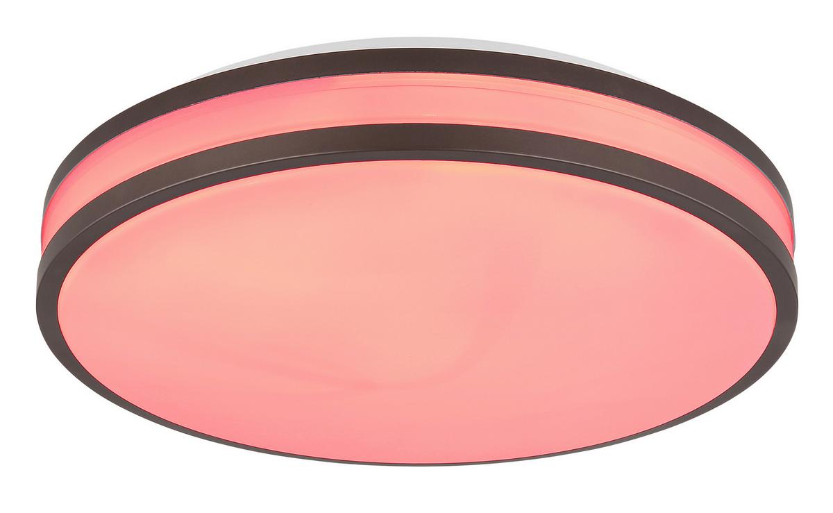 Stropna Led-svetilka Betha, S Sijalko - bela/barve kapučina, Konvencionalno, kovina/umetna masa (34/7cm) - Globo