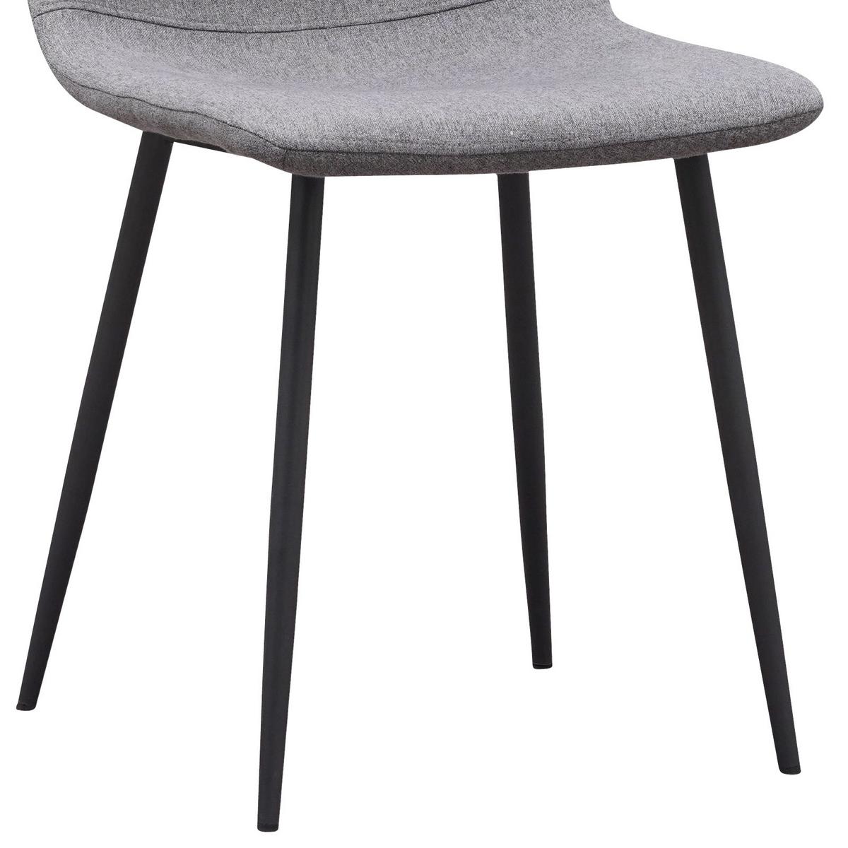 Četveronožna Stolica Tara - siva/tamno siva, Konvencionalno, metal/tekstil (44/87/54cm) - Mömax