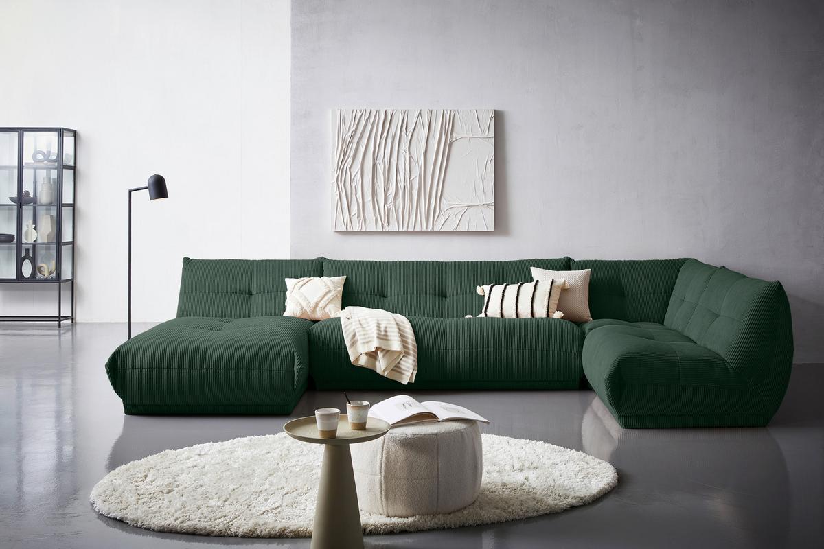 Modul Sofaelement Giselle Dunkelgrün - Dunkelgrün, Trend, Textil (105/80/112cm) - Livetastic