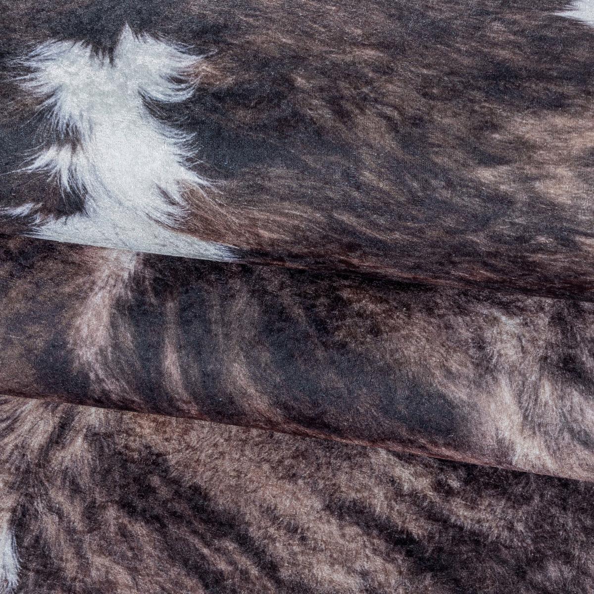 Preproga Etosha, 100x135cm, Rjava - bela/rjava, Design, tekstil (100/135cm) - Novel