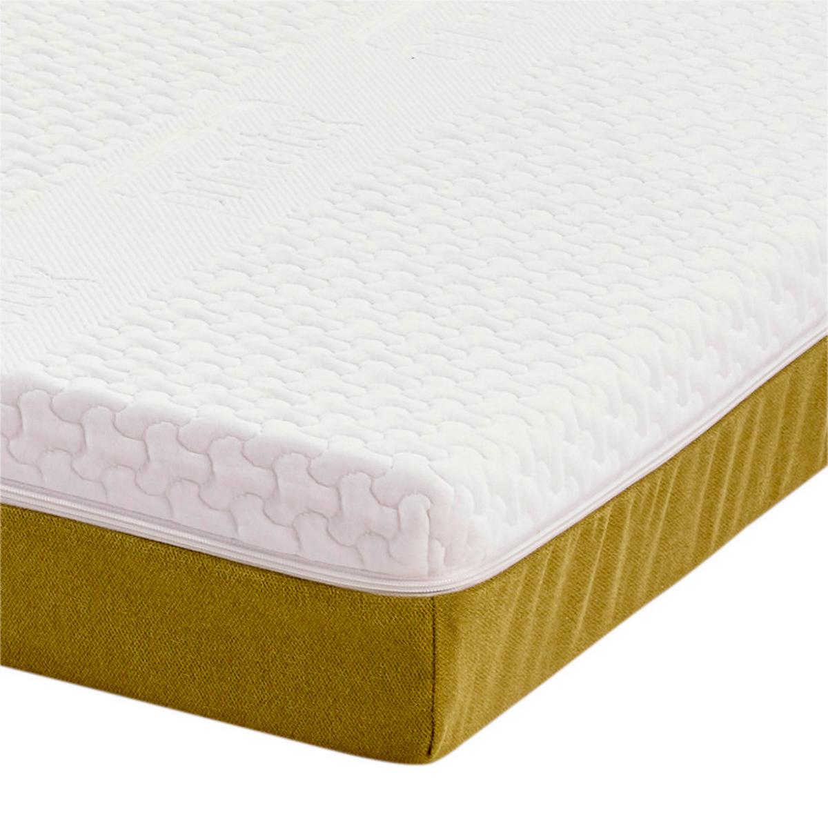 Madrac S Džep. Opruž. Jezgrom Enjoy - Mia - bijela/žuta, tekstil (90/200cm) - Primatex