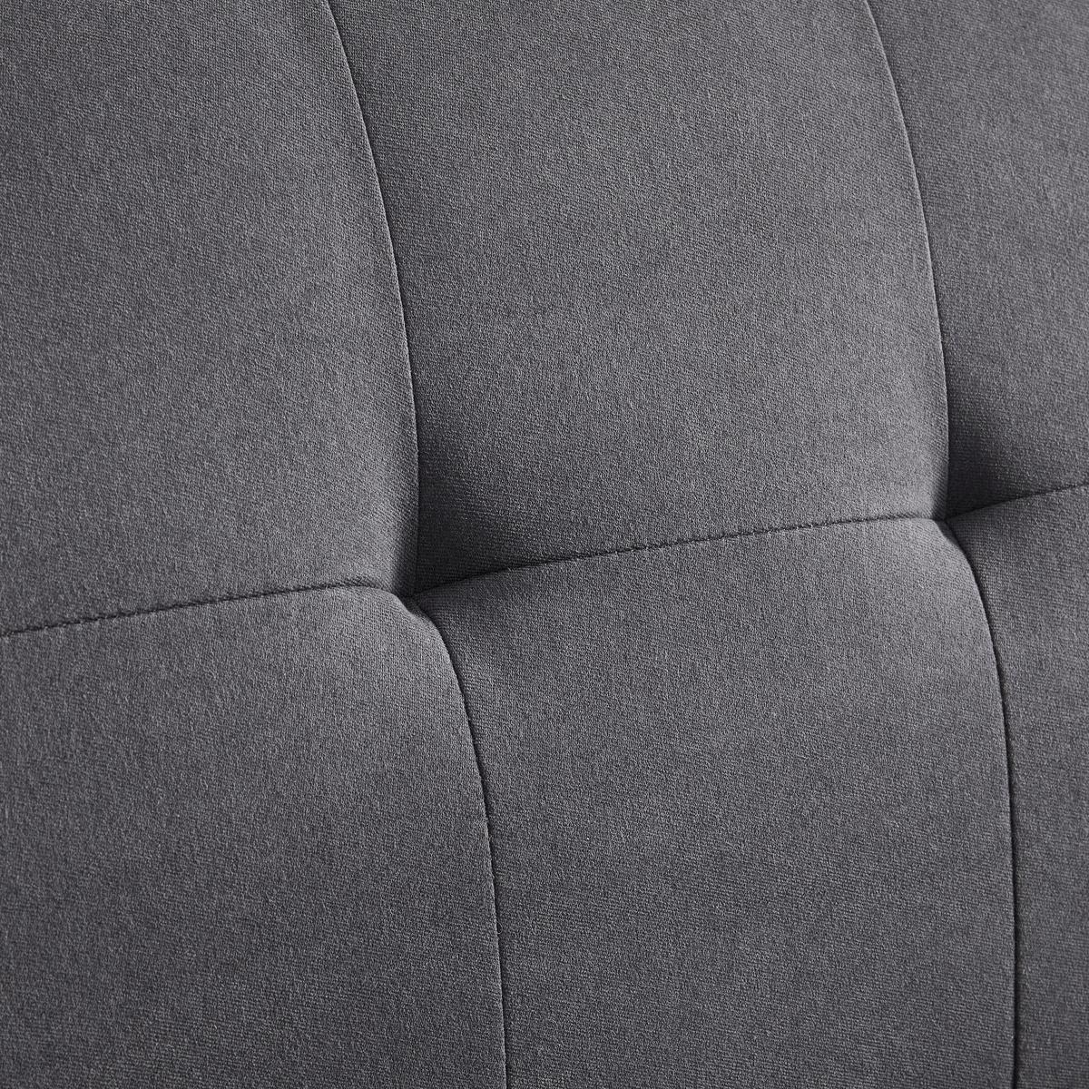 Ecksofa Dunkelgrau "Tamara" - Dunkelgrau/Naturfarben, Modern, Holz/Textil (196/82/143cm) - Bessagi Home