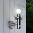 Außenleuchte Salvador - Edelstahlfarben, MODERN, Glas/Metall (20/34,2cm) - MÖMAX modern living