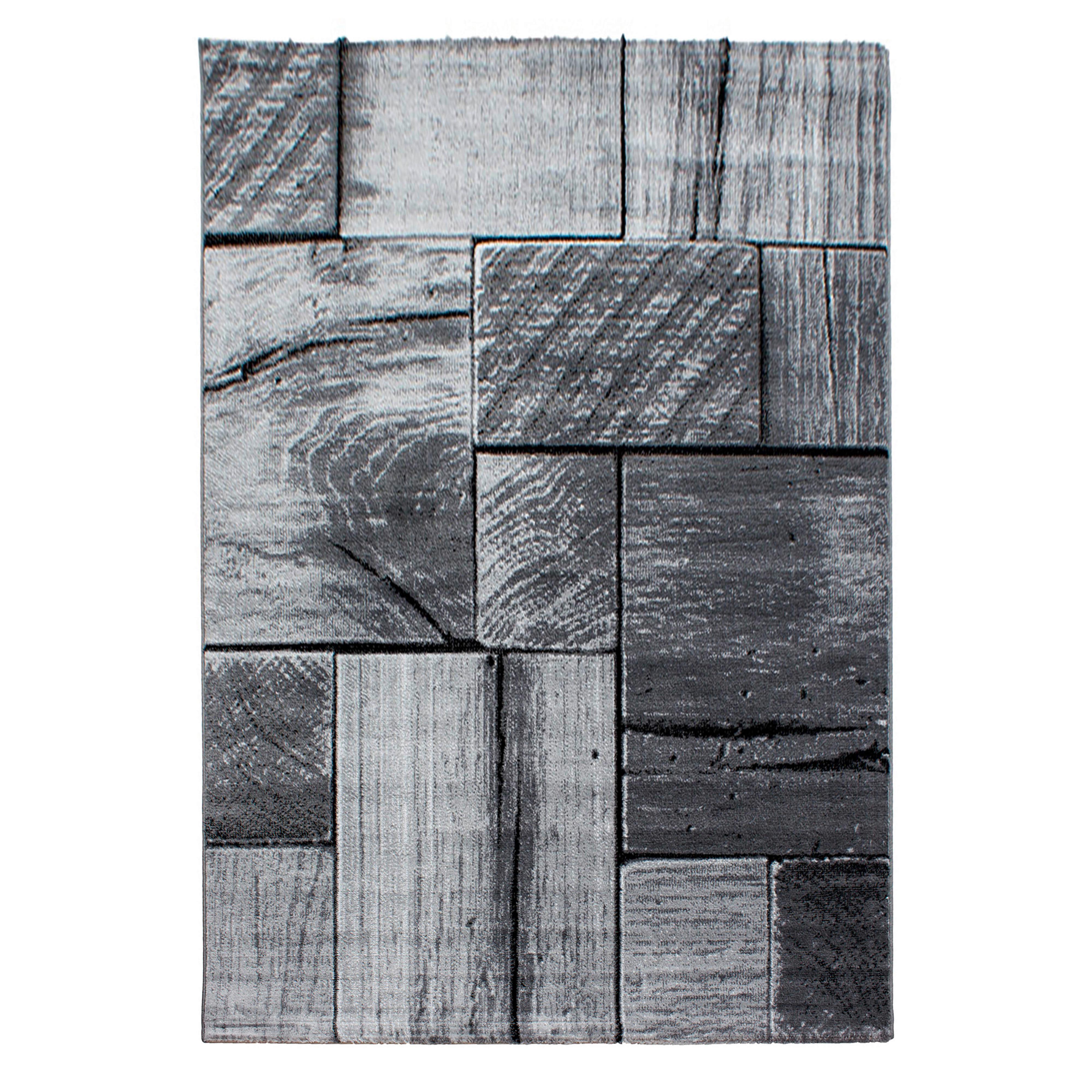 Flachwebeteppich Parma Schwarz ca. 140x200cm - Schwarz, Design, Textil (140/200cm) - Novel