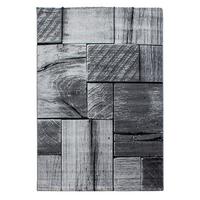 Flachwebeteppich Parma Schwarz ca. 240x340cm - Schwarz, Design, Textil (240/340cm) - Novel