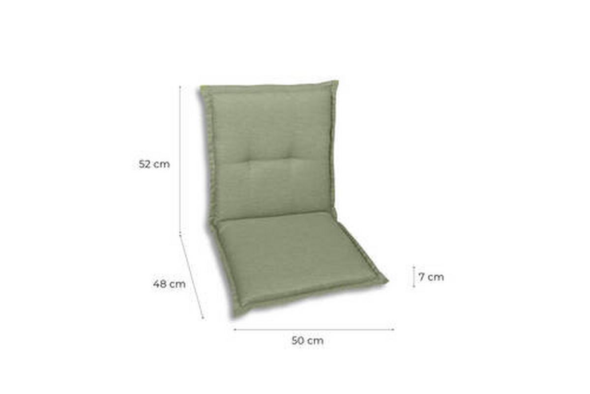 Sesselauflagenset 4-Teilig Hellgrün - Hellgrün, Basics, Textil (50/7/100cm)