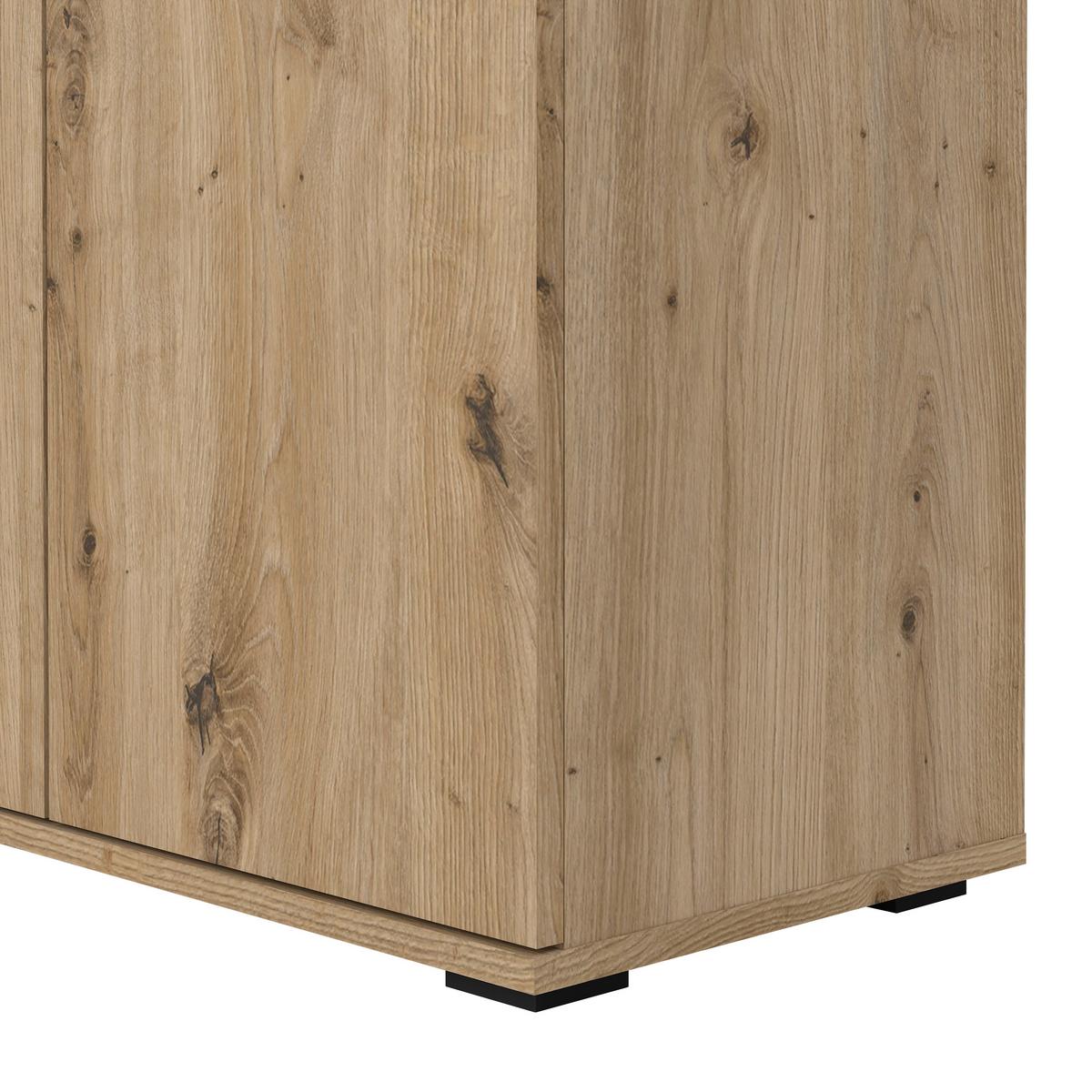 Schuhschrank Bobby II Eiche - Eiche Artisan, KONVENTIONELL, Holzwerkstoff (70/106/33,4cm) - Mömax