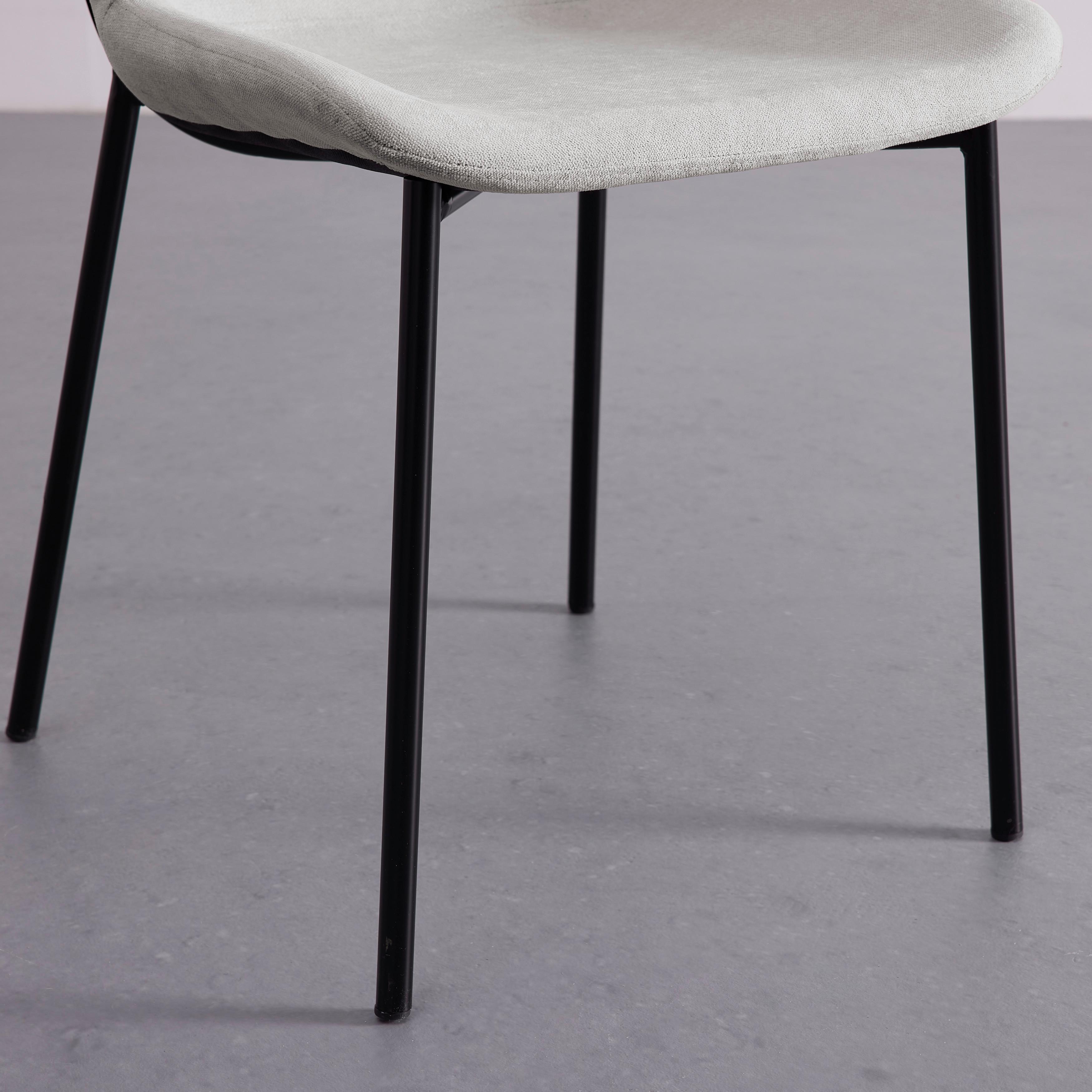 STOL NOEMIE - beige/svart, Modern, metall/trä (46/79/56cm) - Bessagi Home