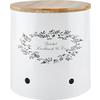 FÖRVARINGSBURK LORE - ZWIEBEL & CO - vit/naturfärgad, Romantik / Lanthus, metall/trä (22/22cm) - Zandiara