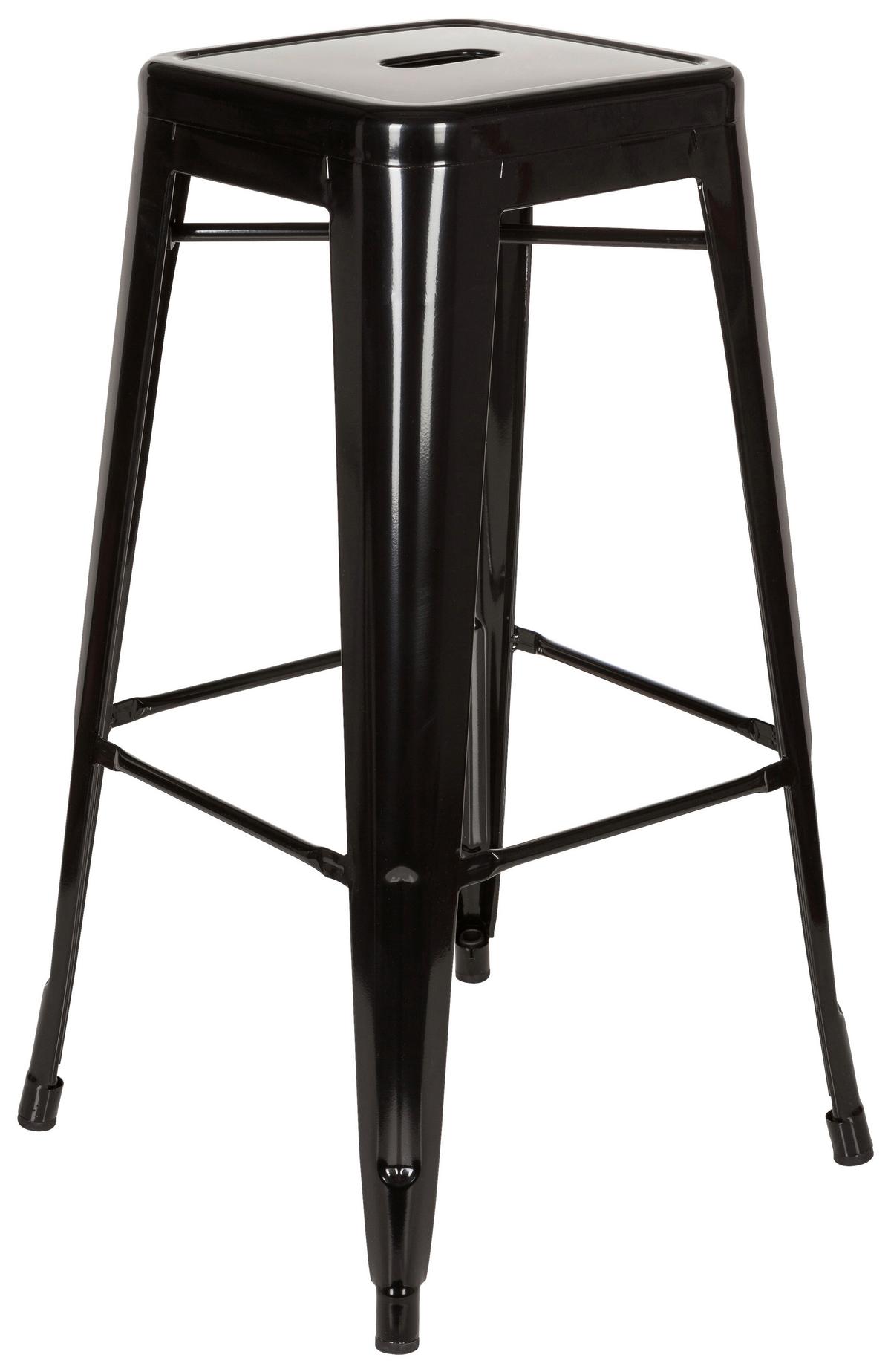 Barski Stol Vantaggio High, Črna - črna, Basics, kovina (44/77/44cm) - MID.YOU