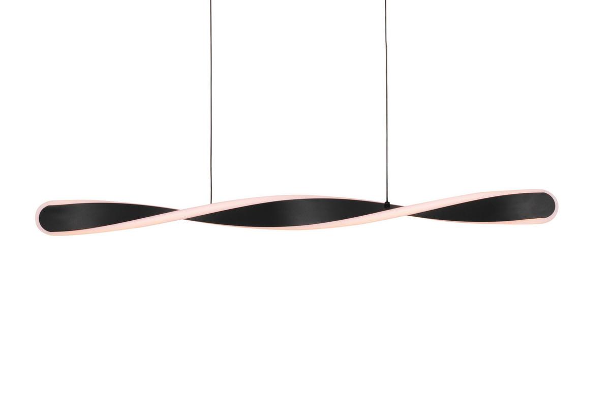 LAMPA WISZĄCA LED HENDERSON *SBN* - czarny, Design, tworzywo sztuczne/metal (89/6/150cm) - Novel
