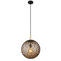 Viseča Svetilka 15659h1 - zlate barve/siva, Konvencionalno, kovina/umetna masa (35/120cm) - Globo