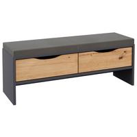 BANCĂ PENTRU DORMITOR KARPO - stejar Artisan/gri, Modern, material pe bază de lemn (125/47/37cm)