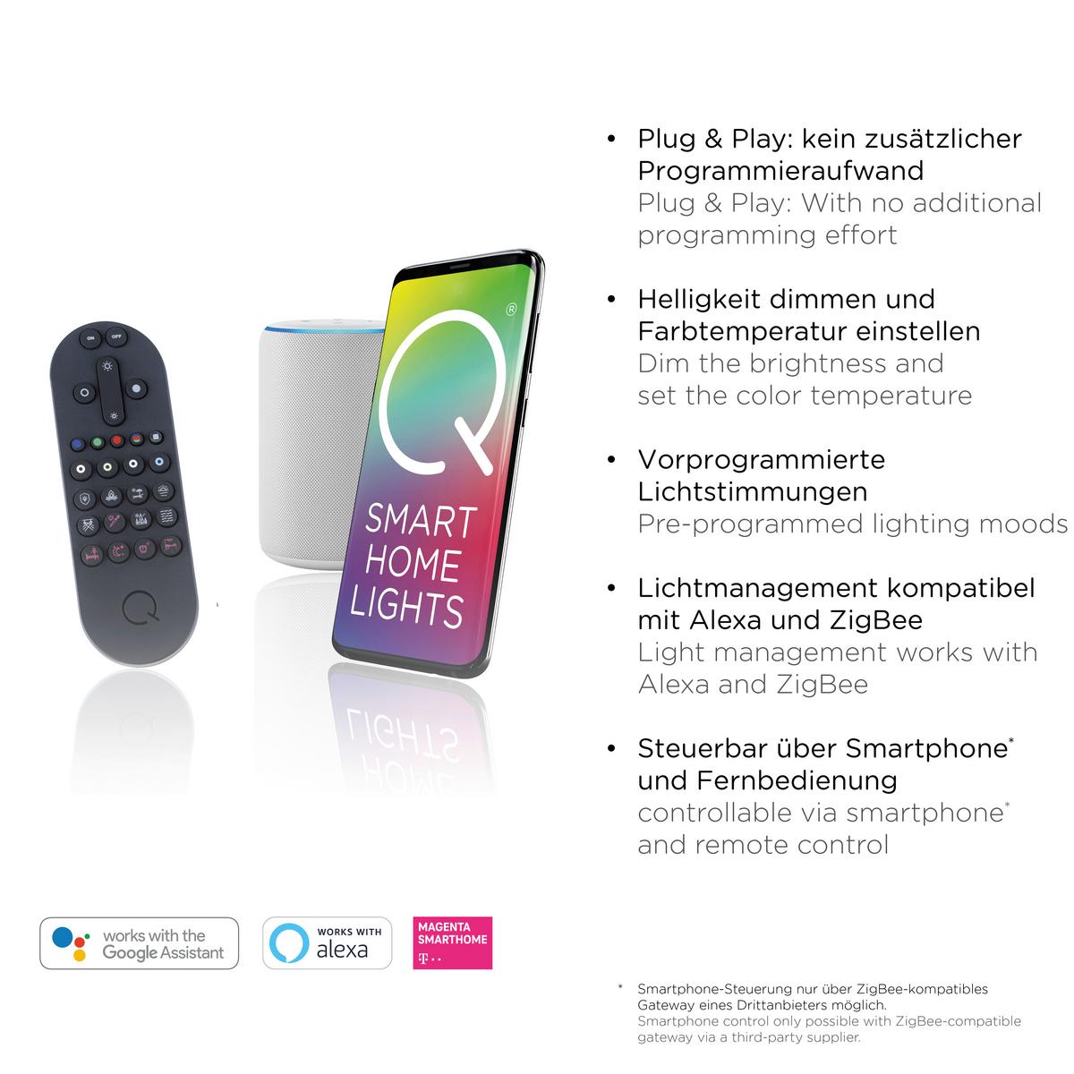 LAMPA SUFITOWA LED 8008-70 Q-PIATO - Design, metal (85/50,5/6,5cm) - Paul Neuhaus