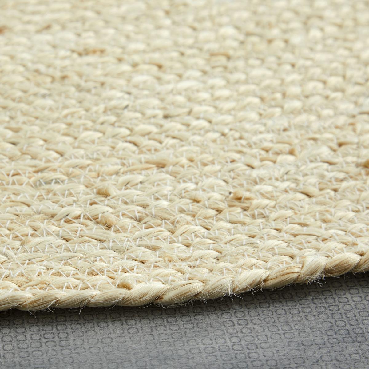 Flachwebeteppich Mandi in Naturfarben Ø ca. 110cm - Naturfarben, MODERN, Textil (110cm) - Modern Living