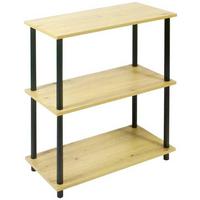 Polica Timilli - prirodne boje/crna, Moderno, drvni materijal/metal (60/76/30cm) - Modern Living