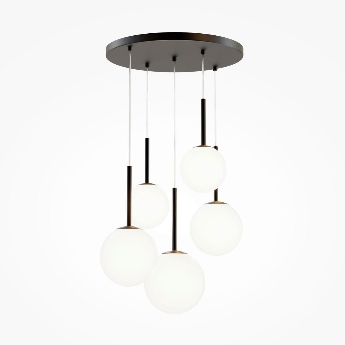 PENDELLEUCHTE BASIC FORM - Weiss/Schwarz, Trend, Glas/Metall (45/180/45cm) - MAYTONI