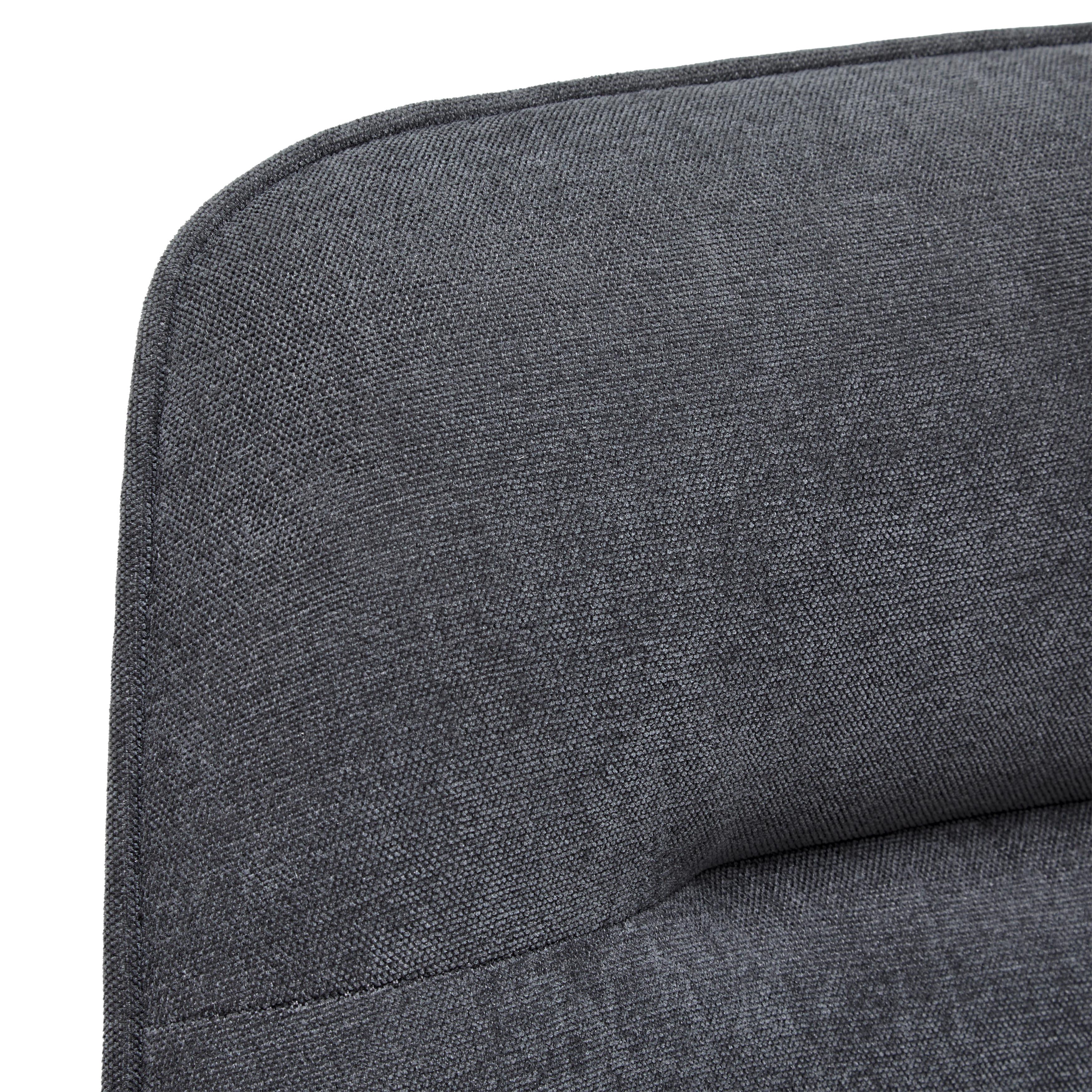 STOL MED ARMSTÖD QUEENS - svart/antracit, Design, metall/textil (60/89/64cm) - Mömax