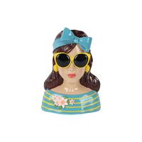 Vase Zene Multicolor - Hellrot/Gelb, Kunststoff (18/25/15,5cm) - Mömax