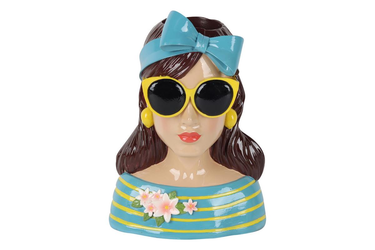 Vase Zene Multicolor - Hellrot/Gelb, Kunststoff (18/25/15,5cm) - Mömax