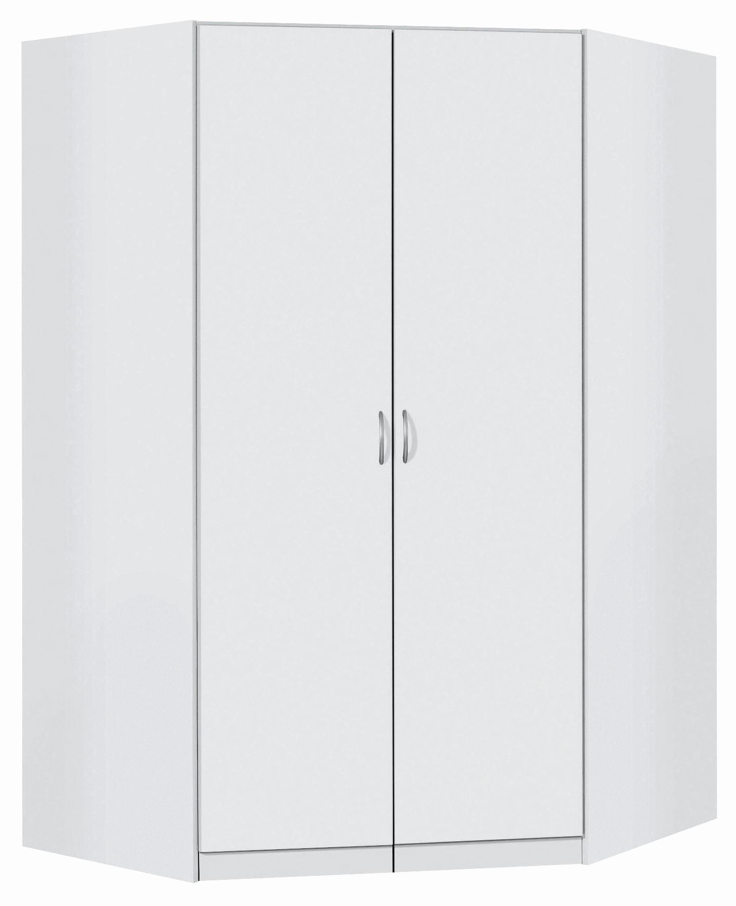 Kotna Omara Case, Bela - srebrne barve/bela, Design, umetna masa/leseni material (117/197/52,2cm) - Boxxx