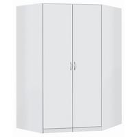 Kotna Omara Case, Bela - srebrne barve/bela, Design, umetna masa/leseni material (117/197/52,2cm) - Boxxx