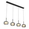 LED-HÄNGLAMPA KALTI - vit/svart, Modern, metall/glas (110/18/120cm) - Mömax