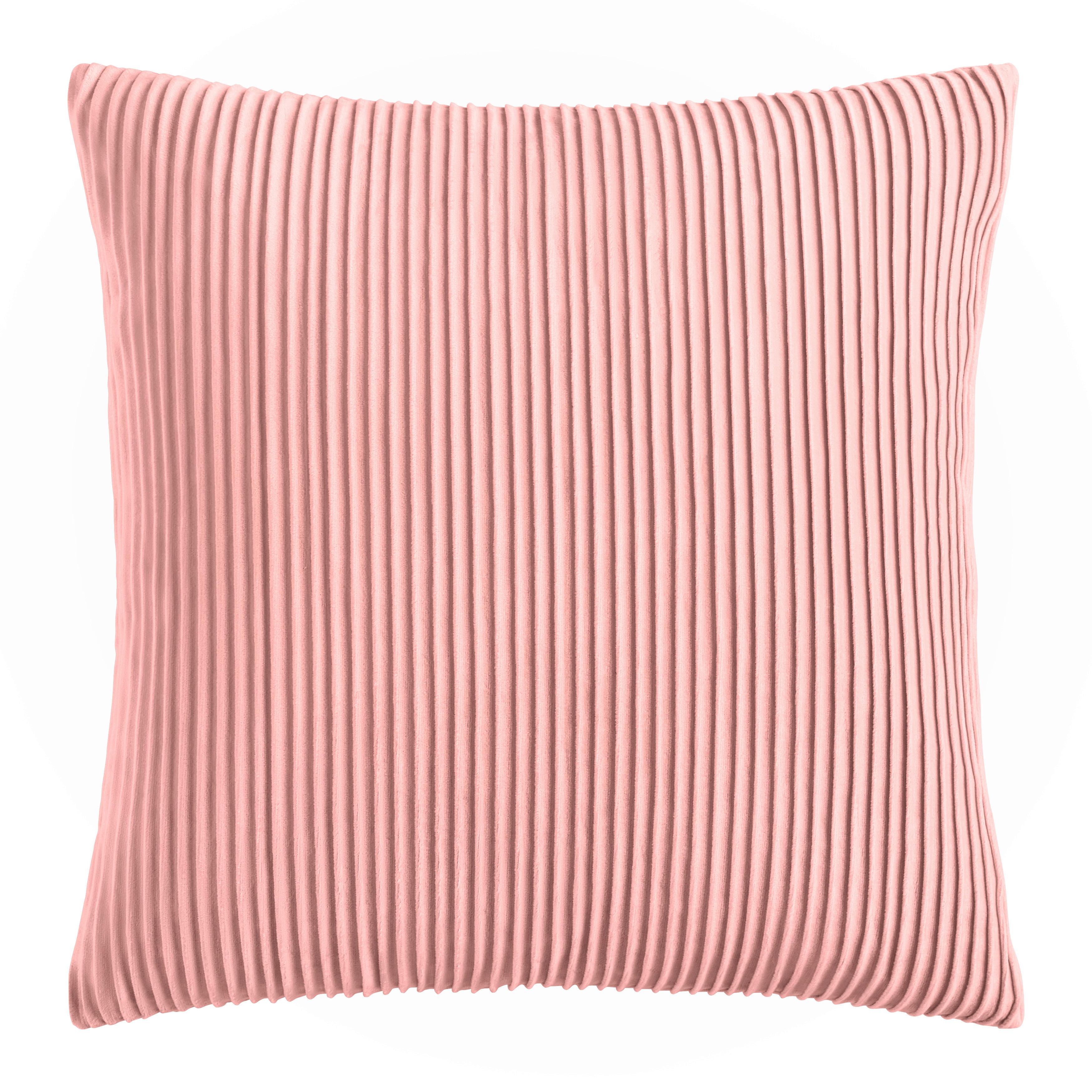 Zierkissen Melania Rosa ca. 45x45cm - Altrosa, ROMANTIK / LANDHAUS, Textil (45/45cm) - Modern Living