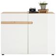 Comodă Toskana - alb/culoare lemn stejar, Modern (109/87/42cm) - Modern Living Comodă Toskana - alb/culoare lemn stejar, Modern (109/87/42cm) - Modern Living