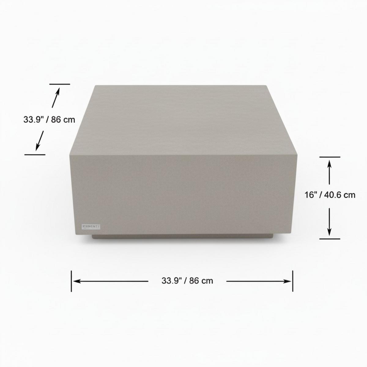 Lounge Miza Colorado, Svetlo Siva - svetlo siva, Konvencionalno, kamen (86/66/35,6cm) - Gardenson
