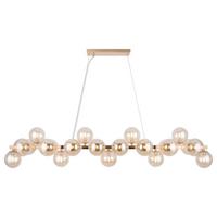Pendelleuchte Dallas - Goldfarben, Trend, Glas/Metall (23,8/22,8/123,5cm) - MAYTONI