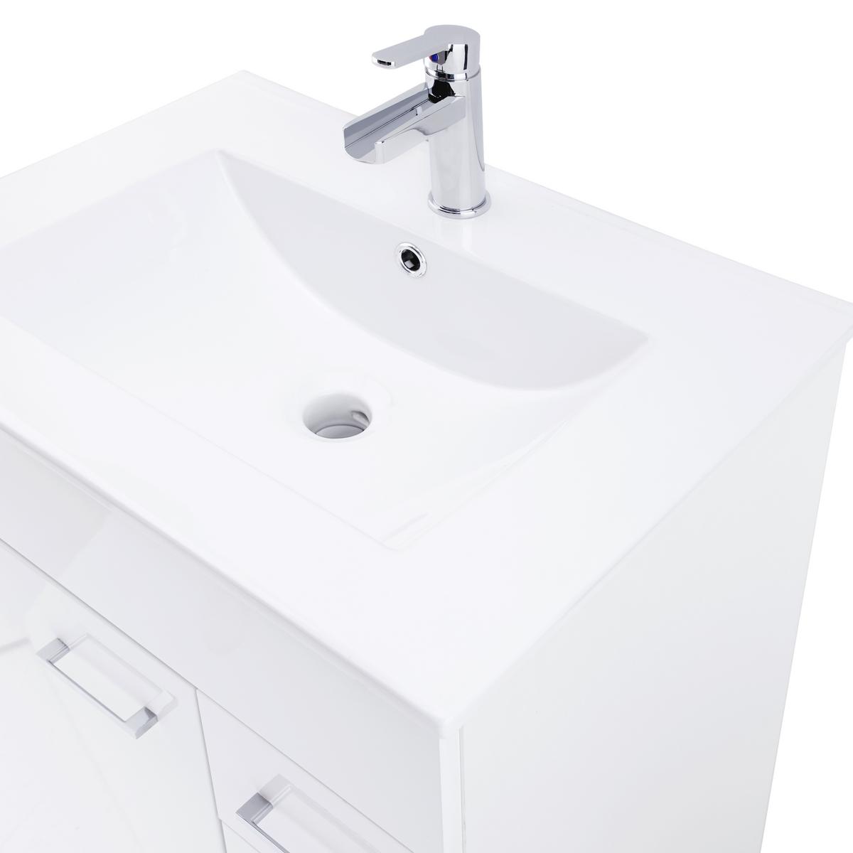Kopalnica Modena, Bela - bela, Moderno, leseni material/keramika (60/197/46cm) - Mömax
