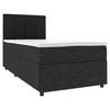 Boxbett Odin Schwarz max. 90x200cm - Schwarz, KONVENTIONELL, Kunststoff/Textil (90/200cm) - Based