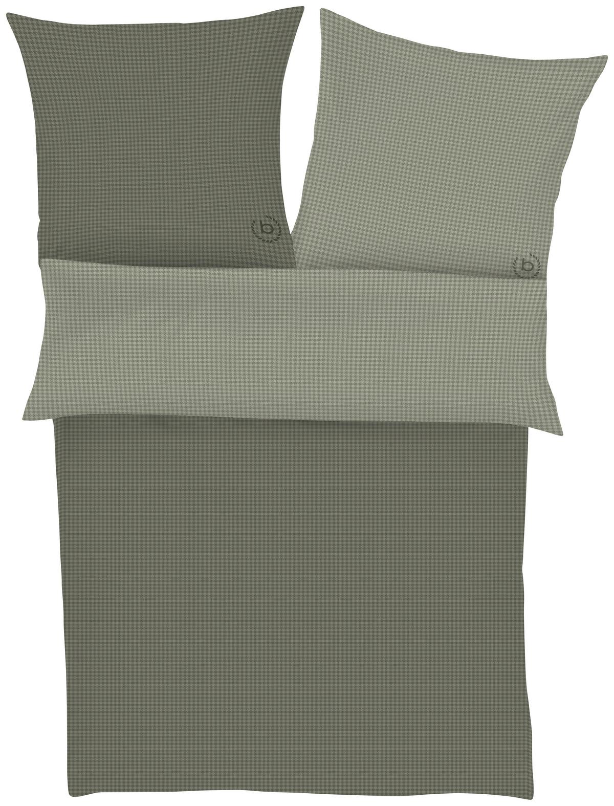 Bettwäsche Bugatti ca. 155x220cm - Olivgrün/Grün, KONVENTIONELL, Textil (155/220cm) - Bugatti