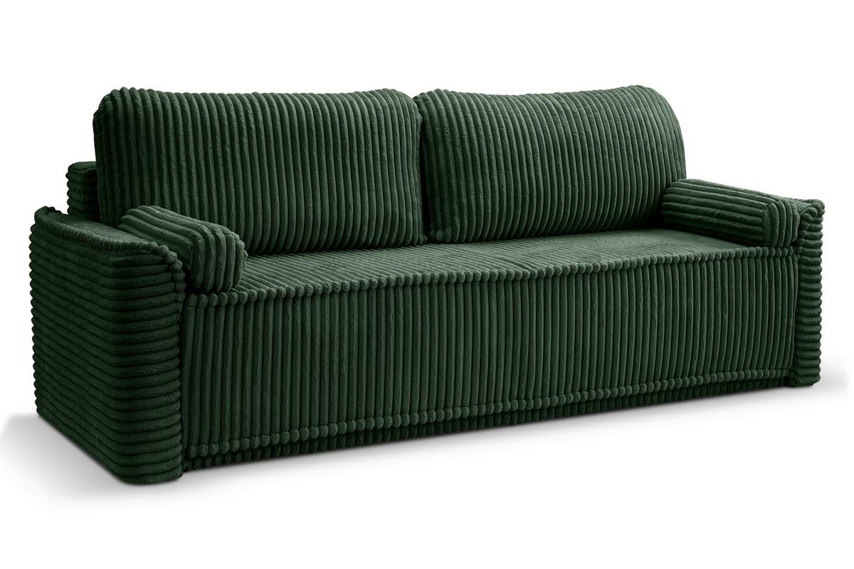 Schlafsofa Grubs Smaragdgrün - Smaragdgrün/Schwarz, Basics, Holz/Kunststoff (225/96/93cm) - MID.YOU