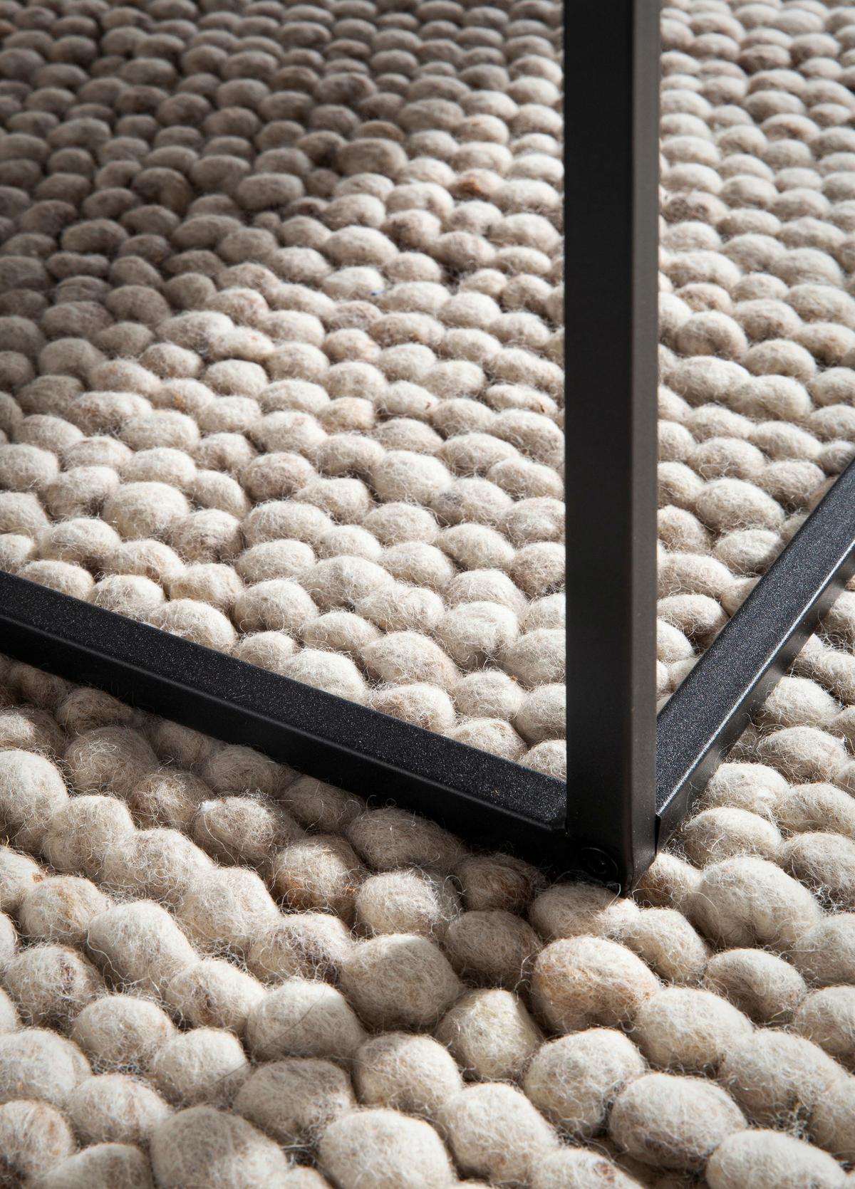 COUCHTISCH WL6.931 - Sandfarben/Schwarz, Design, Holzwerkstoff/Metall (60/60/38cm) - Livetastic