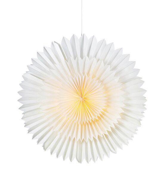 DEKORACJA ŚWIETLNA LED SOLINA 705924 - biały, Basics, papier (75/18/75cm) - Markslöjd