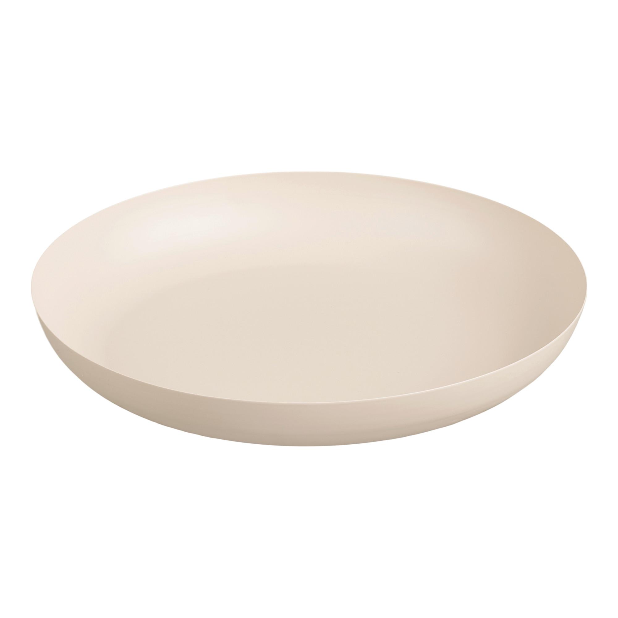 Dekotablett Tray Beige - Beige, Basics, Metall (30/4cm)