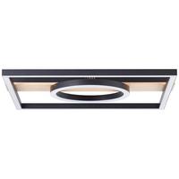 LED-Paneel Maureen Braun/Schwarz max. 24 Watt - Schwarz/Braun, Design, Holz/Kunststoff (5/42/40cm) - Brilliant
