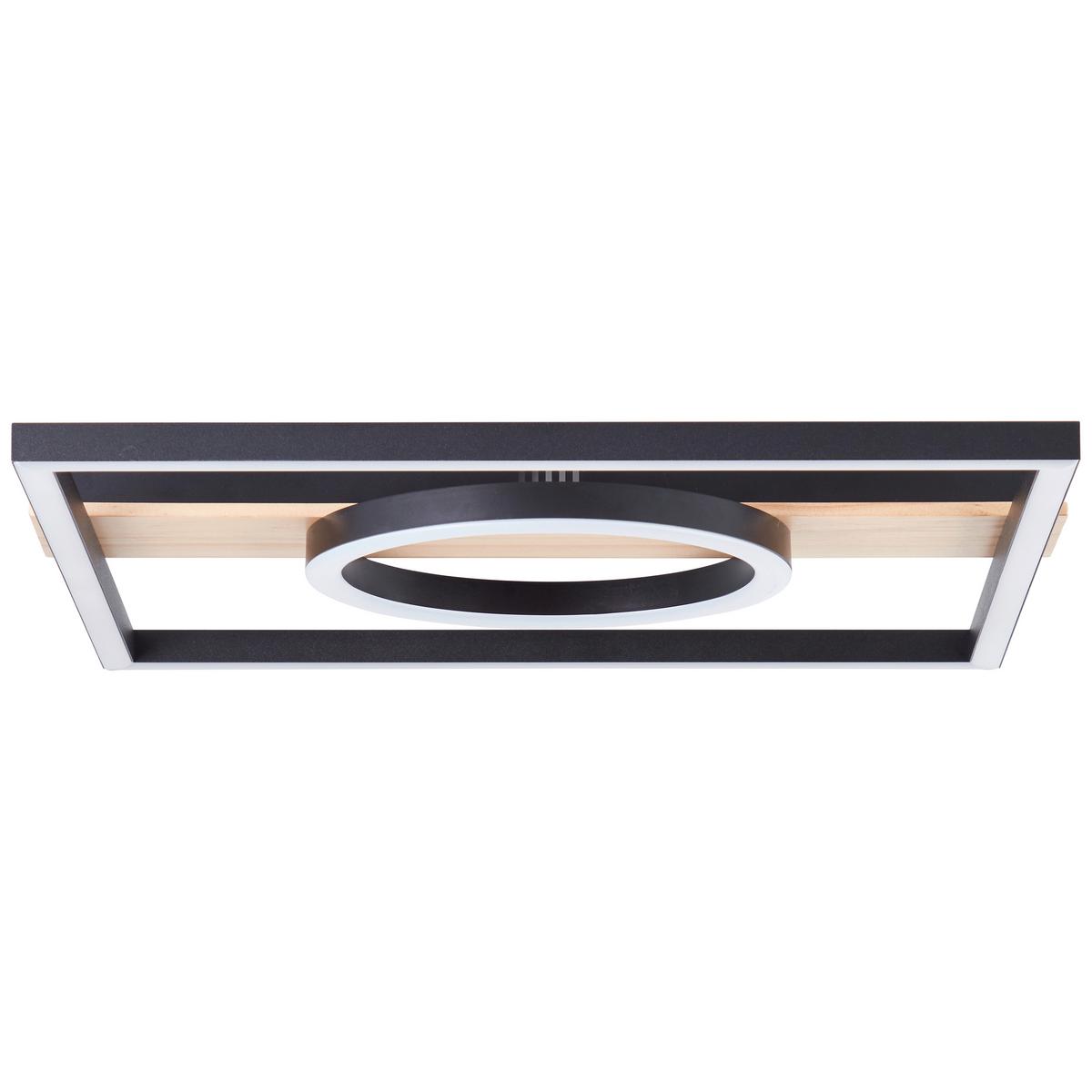 LED-Paneel Maureen Braun/Schwarz max. 24 Watt - Schwarz/Braun, Design, Holz/Kunststoff (5/42/40cm) - Brilliant