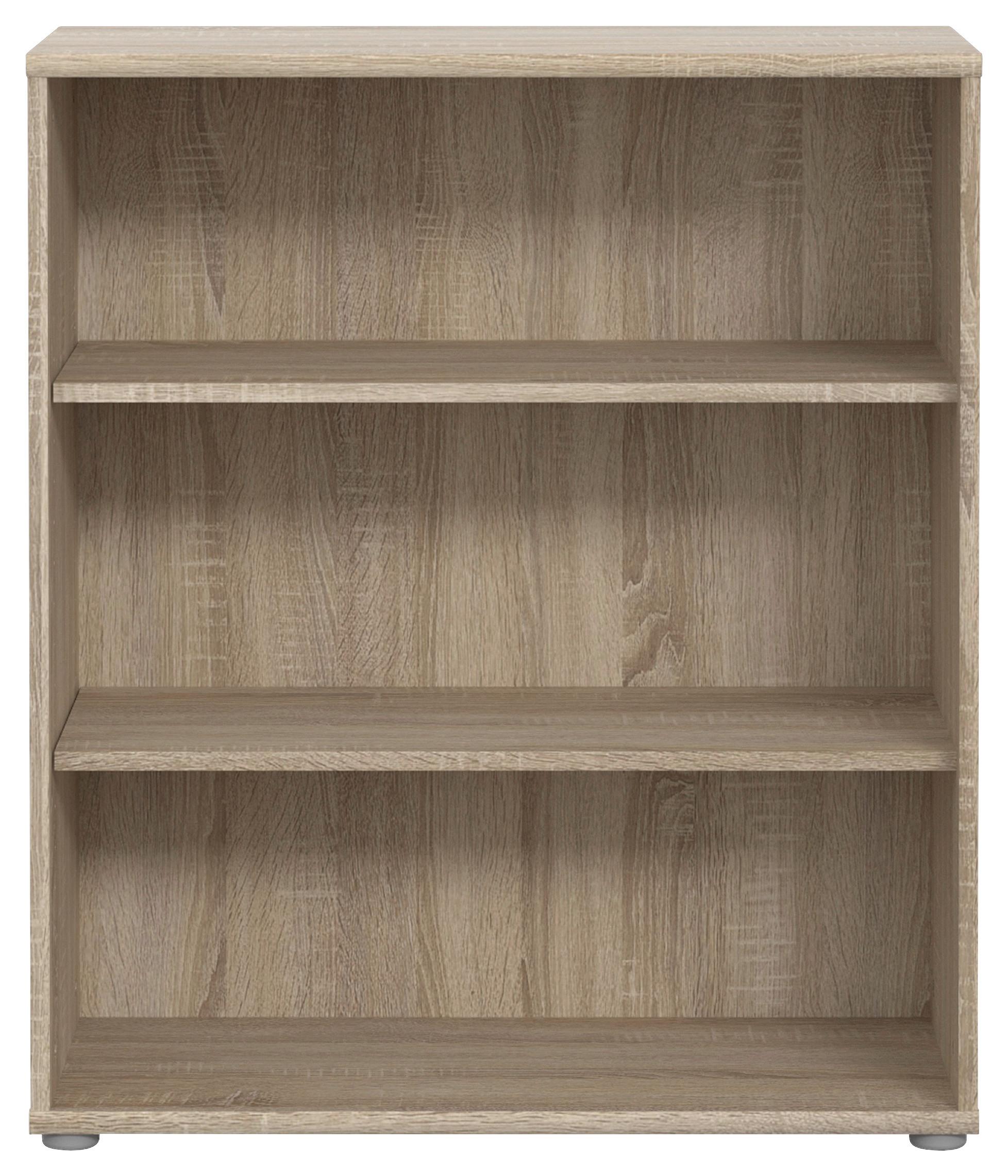 Regal Tempra 2, Barva Hrasta Sonoma - hrast sonoma, Basics, leseni material (74/86/35cm) - Mömax