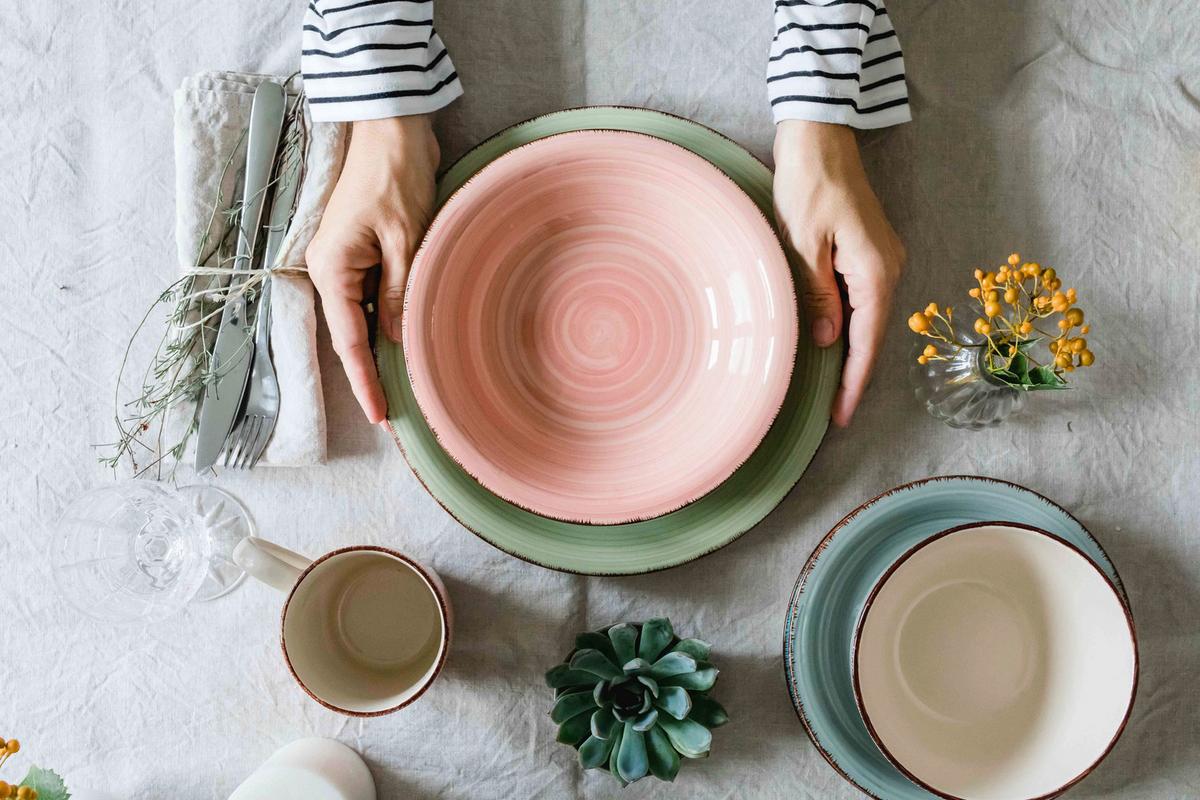 KOMBISERVICE KOMBISERVICE, 931603 - Blaugrau/Olivgrün, Basics, Keramik - Mäser