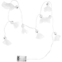 Lichterkette Damian Weiß max. 0,3 Watt - Weiß, Kunststoff/Textil (180cm) - Mömax