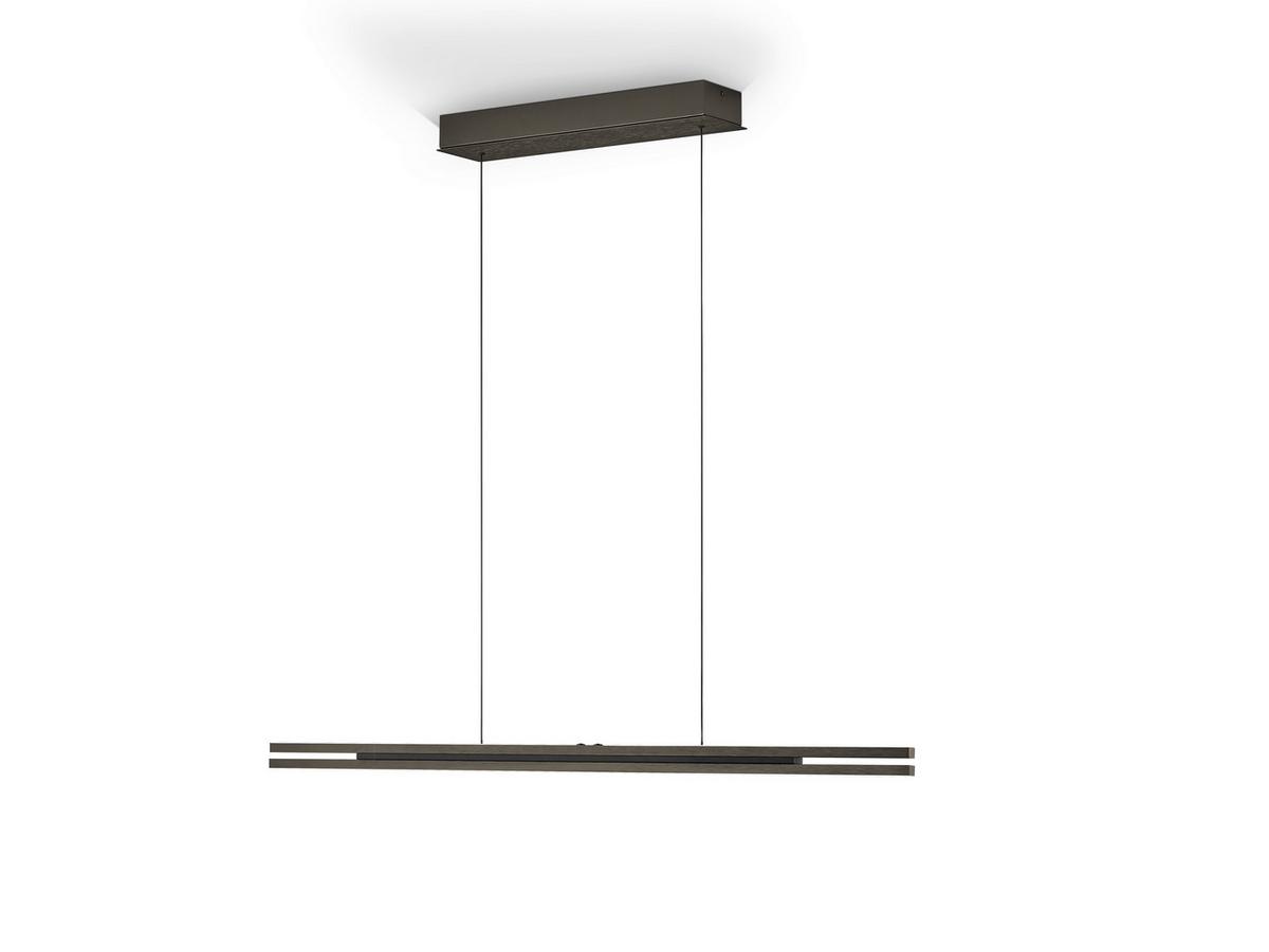 LAMPA WISZĄCA LED 20646/2-15 BEN *E* - kolor brązu, Design, metal (110/5/150cm) - elements by BANKAMP