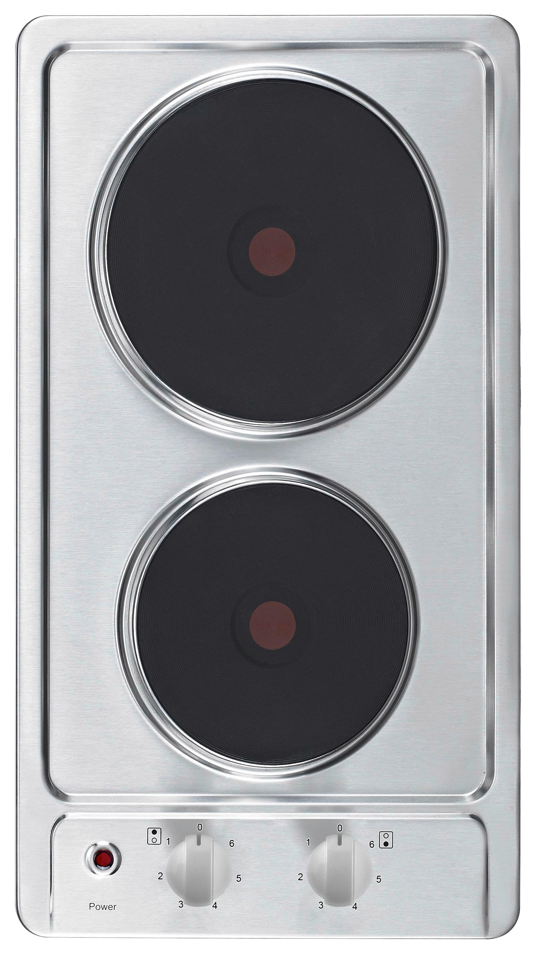 PŁYTA DWUPALNIKOWA EB-DKF-2 - kolor stalowy, Basics, metal (29/4/51cm) - PKM