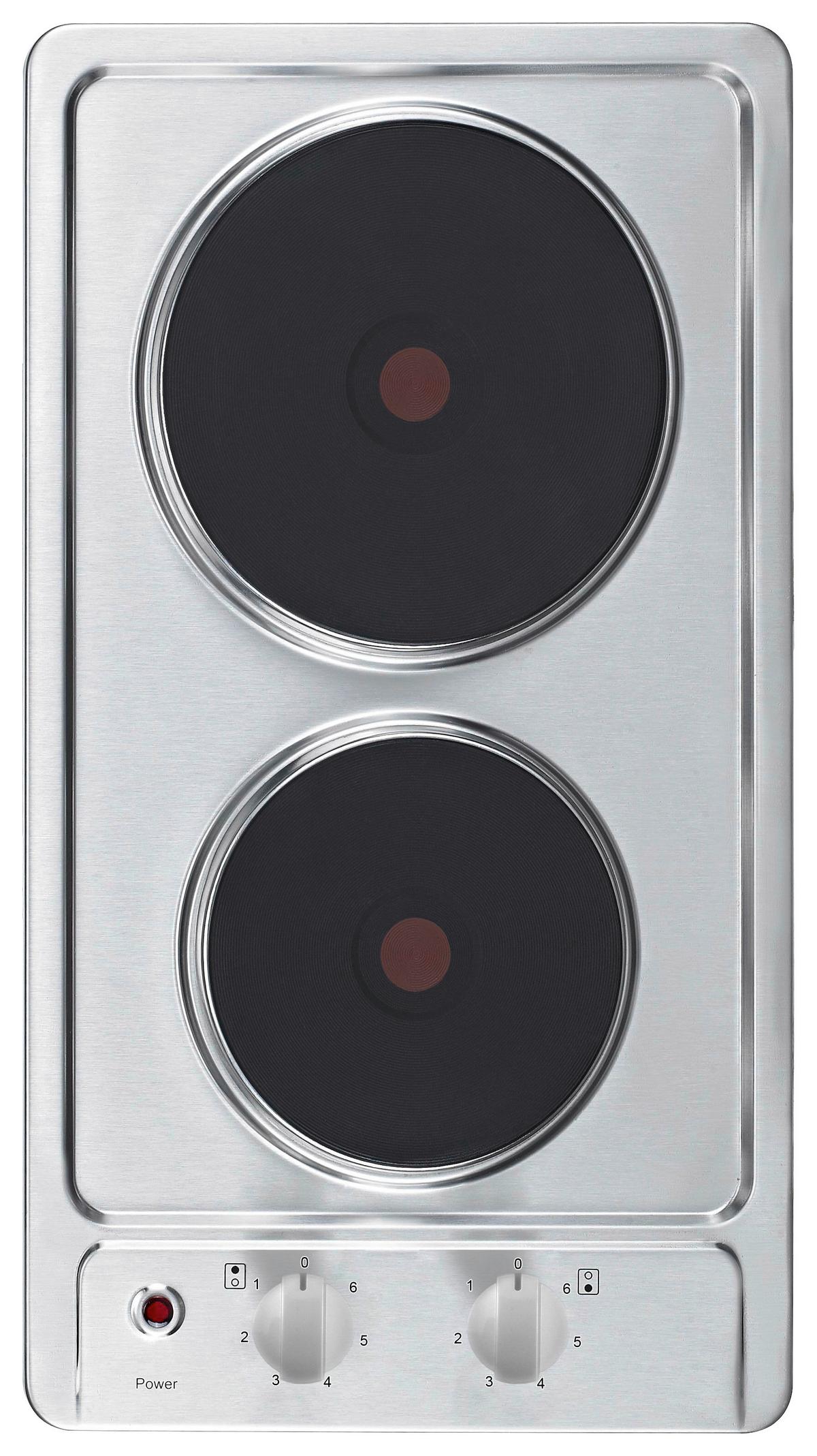 PŁYTA DWUPALNIKOWA EB-DKF-2 - kolor stalowy, Basics, metal (29/4/51cm) - PKM