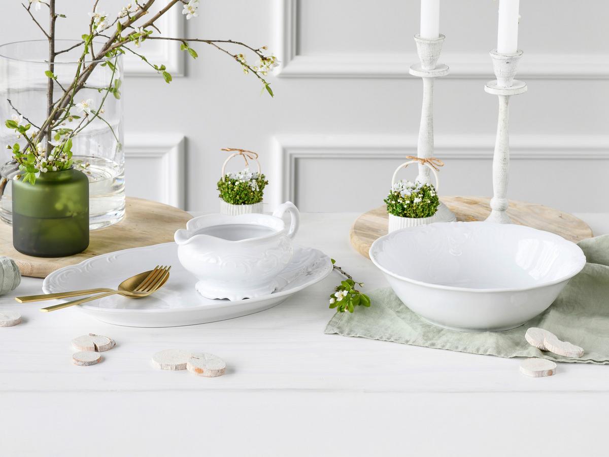 Kombinirani Servis Frederike, 3-Delni - bela, Basics, keramika - Creatable