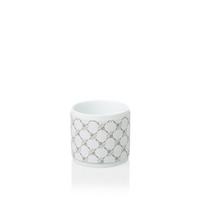 KUBEK DO MYCIA ZĘBÓW JOOP! CORNFLOWER - biały/szary, Design, tworzywo sztuczne/ceramika (9,5/9/9,5cm) - Joop!