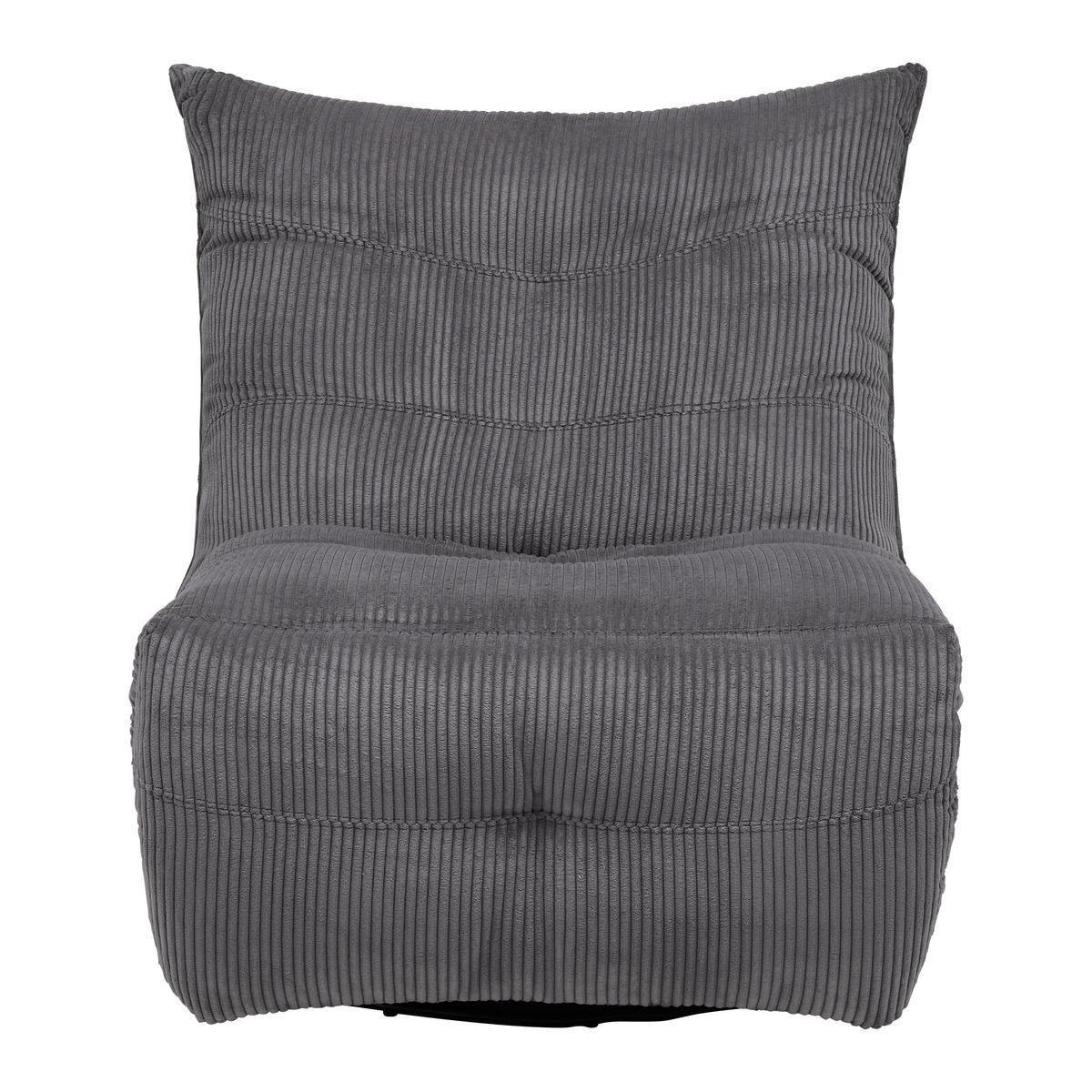 Relax Fotel Alura - sötétszürke, Modern, textil/fa (90/92/90cm) - Bessagi Home