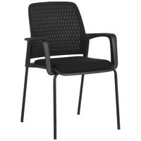 Konferenčni Stol Pisa, Črna - črna, Moderno, kovina/umetna masa (60/85/55cm)